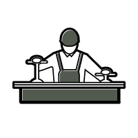 ícono suministro de materiales